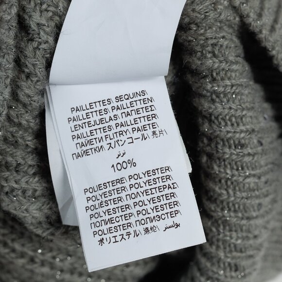 Brunello Cucinelli Grey Cashmere-Blend Sequin Turtleneck Sweater - Picture 12 of 12